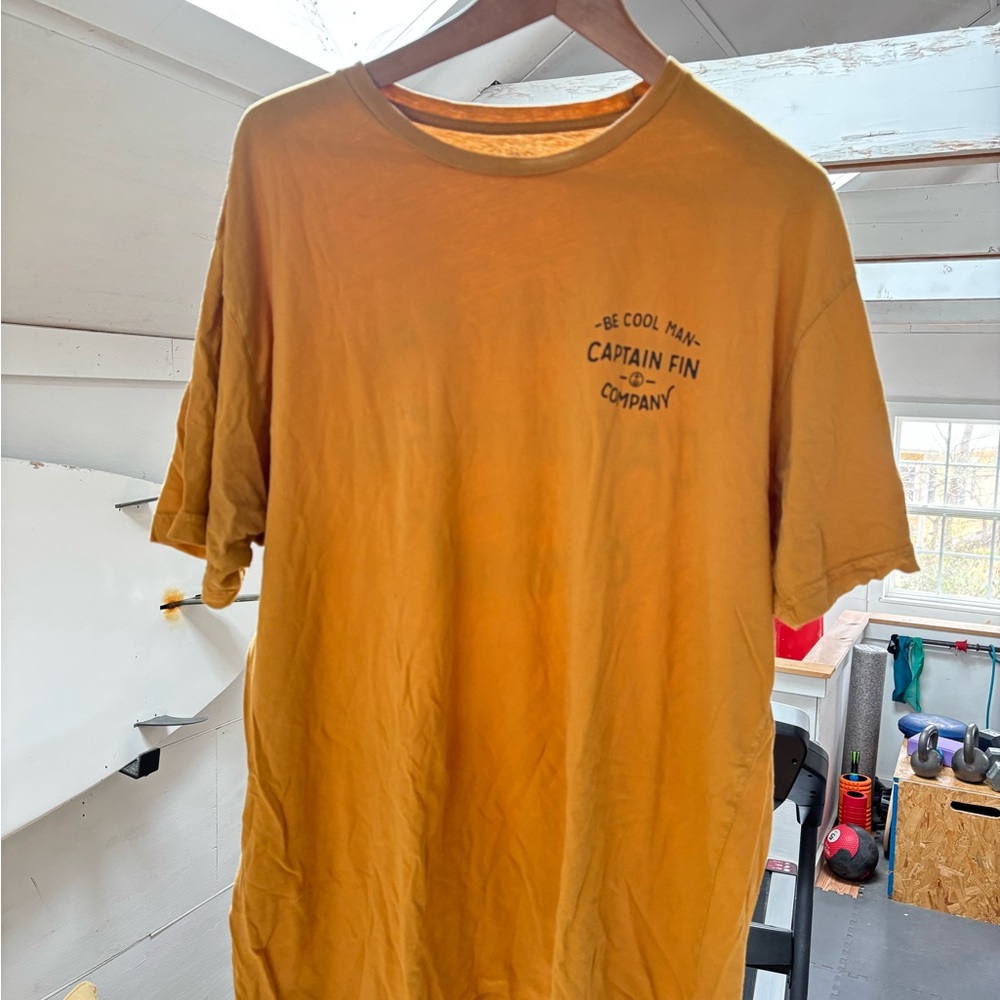 Gold Short Sleeve Tee Casual Shirt